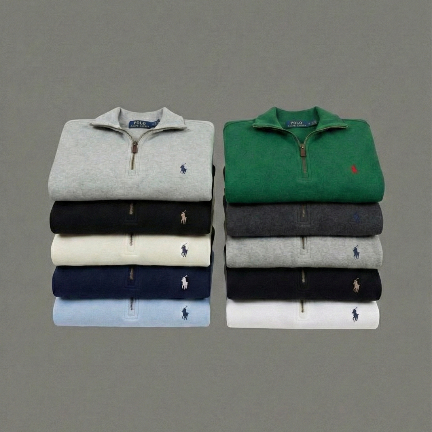 Bundle of 10 mens Ralph Lauren 1/4 zip jumpers